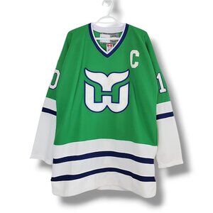 Vintage Hartford Whalers Ron Francis Reebok NHL  Jersey Green Size XL